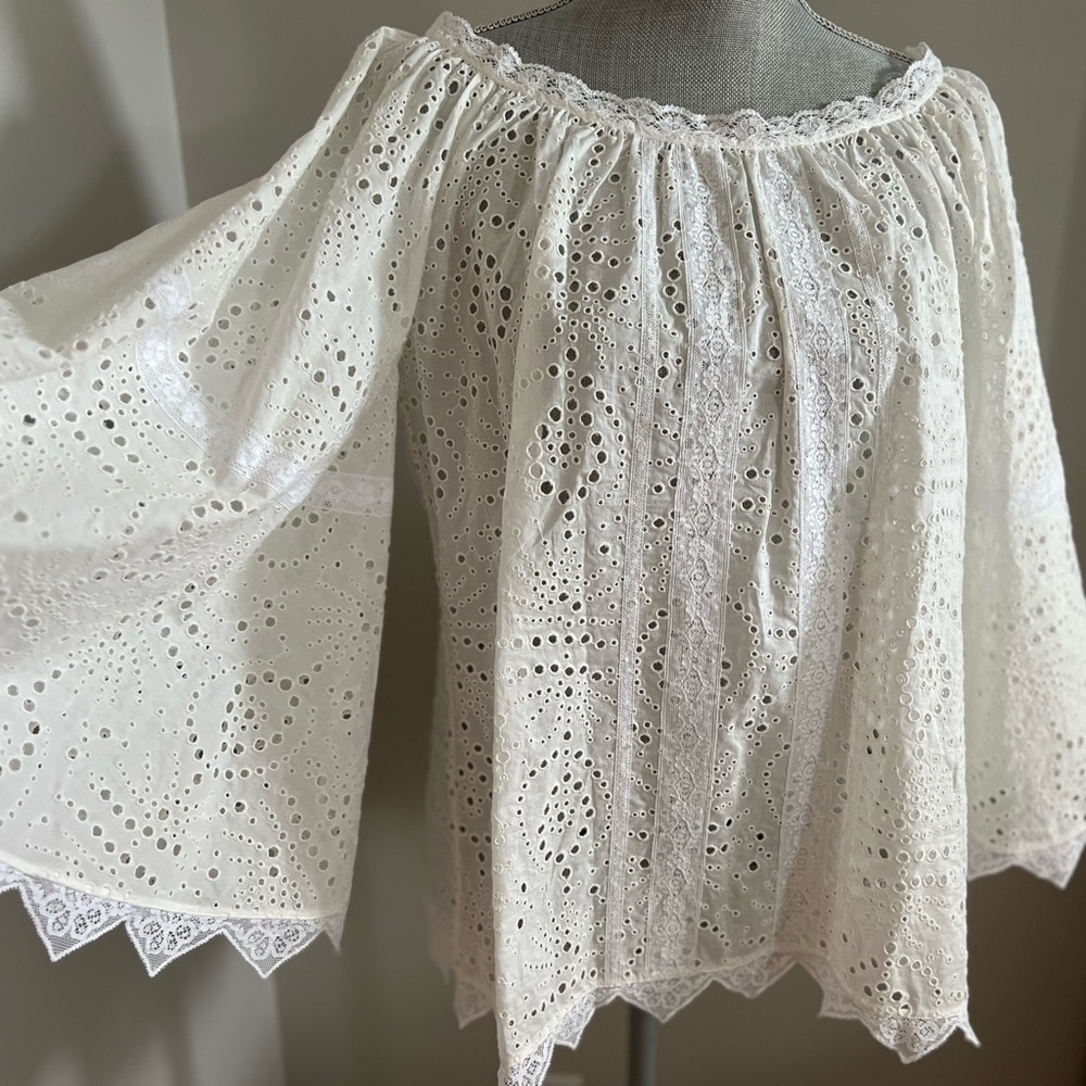 Burberry Eyelet Blouse